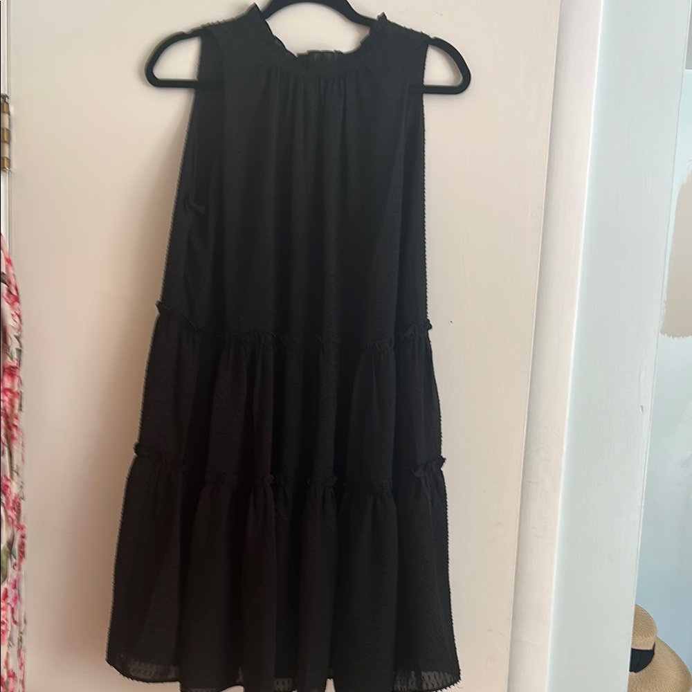 Ann Taylor Black Midi Dress